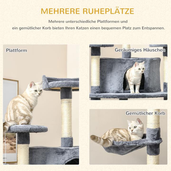 Actual product image Jamb Scratching post (200 cm, Light grey)