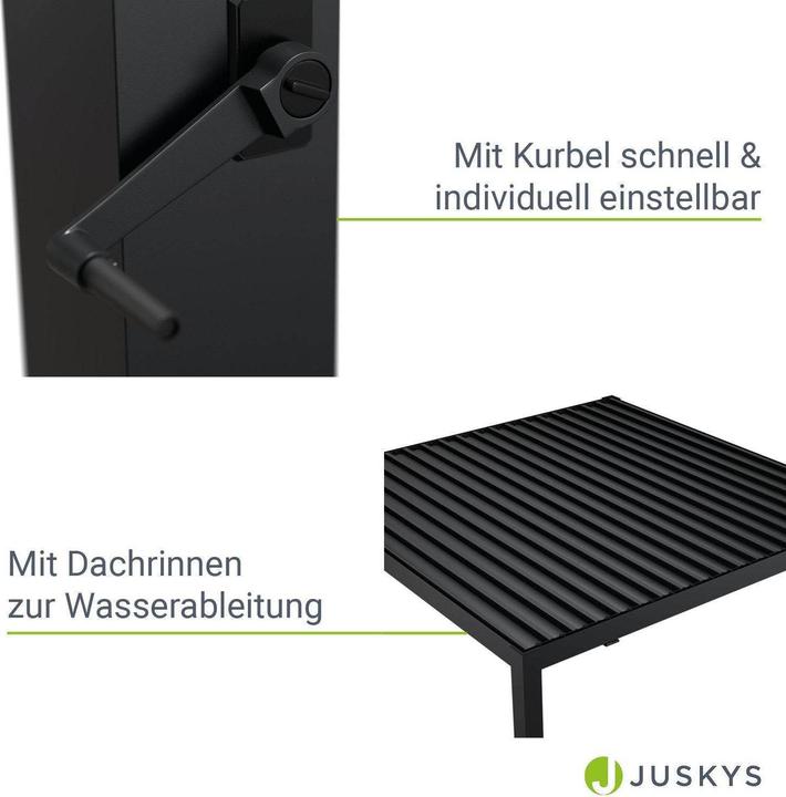 Immagine prodotto Juskys Lamellendach Tahiti (392 cm, 300 cm)