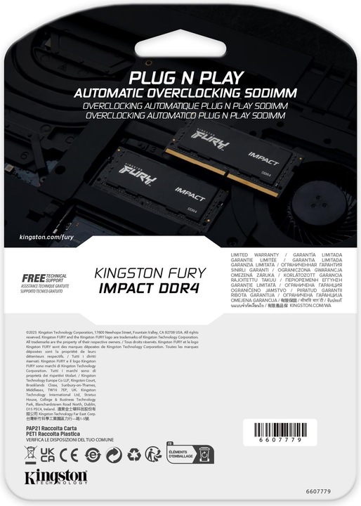 Actual product image Kingston FURY Impact (1 x 32GB, 3200 MHz, DDR4-RAM, SO-DIMM)