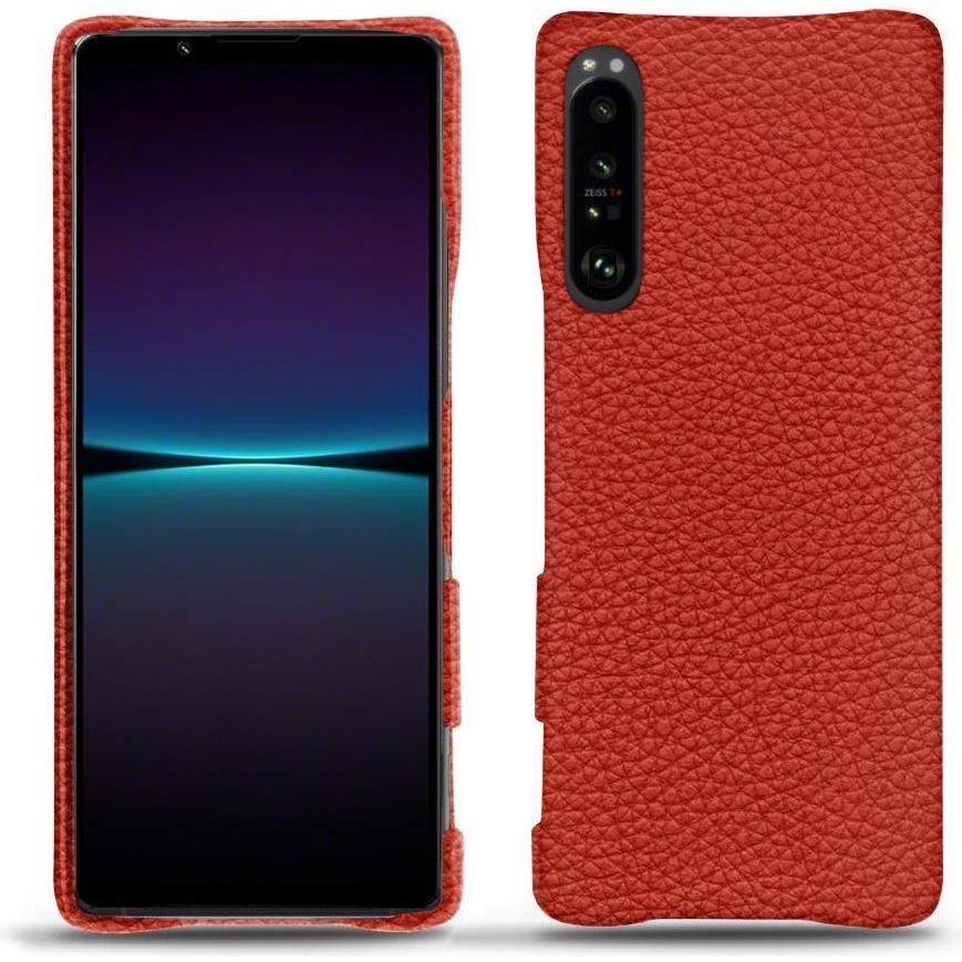 Noreve Lederschutzhülle (Sony Xperia 1 IV), Smartphone Hülle, Orange