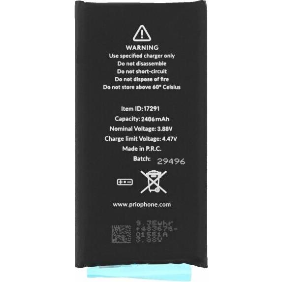 Thumbnail - prio Akkuzelle für iPhone 13 mini (ohne Flex-Kabel), Smartphone Akku