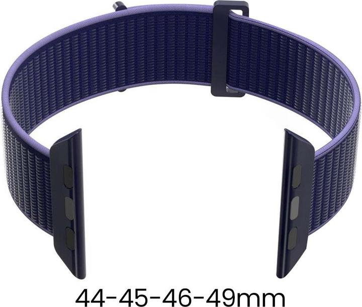 Immagine prodotto Puro Nylon Sport - Pasek per Apple Watch 42/44/45/49 mm (Granatowy) (45 mm, 44 mm, 42 mm, 49 mm, Nylon)