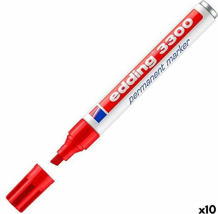 Produktbild Edding Permanent Marker 3300, mit Keilspitze (10x)