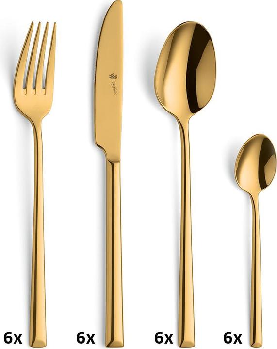 Image du produit Paul Wirths Bestecke Set de couverts 24 pièces PVD or 1700 Vivendi (24 pcs, Set de couverts)