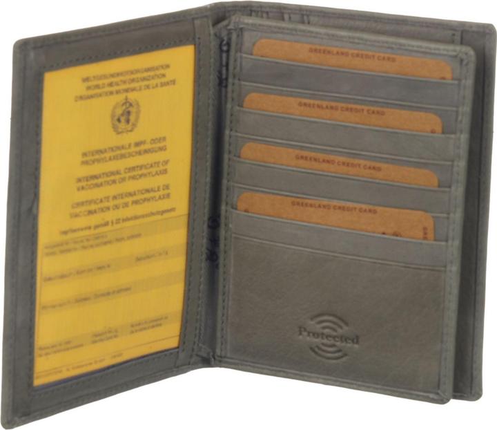 Immagine prodotto Greenland Nature Custodia per passaporto Soft Colour RFID in pelle 12 cm