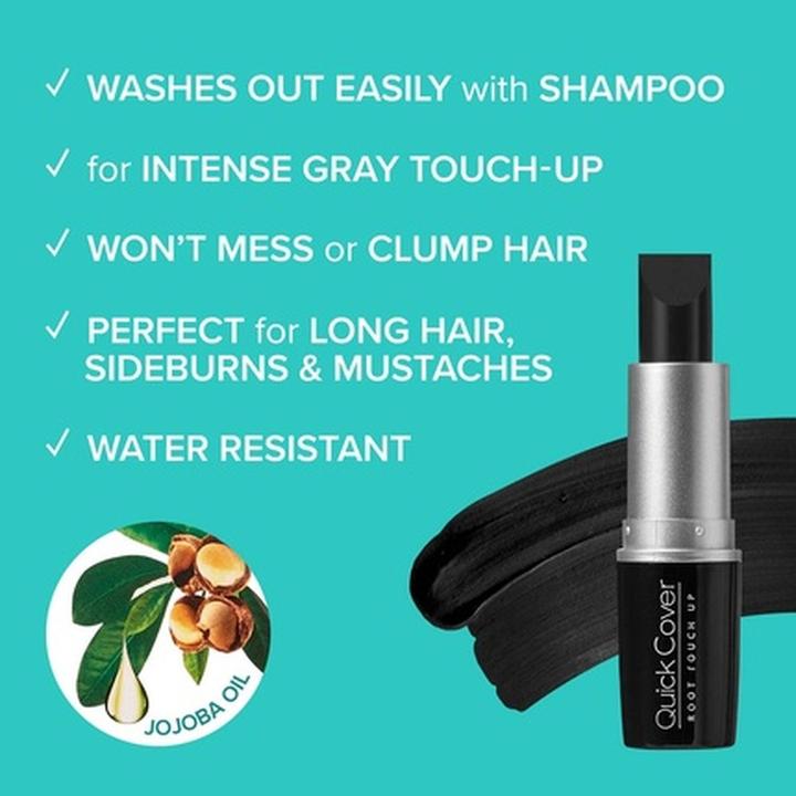 Actual product image KISS My Face- Quick Cover Gray Hair Touch Up Stick - RtÄ'nka na krytÃ Å¡edin a odrostÅ¯ 6 gack (L)