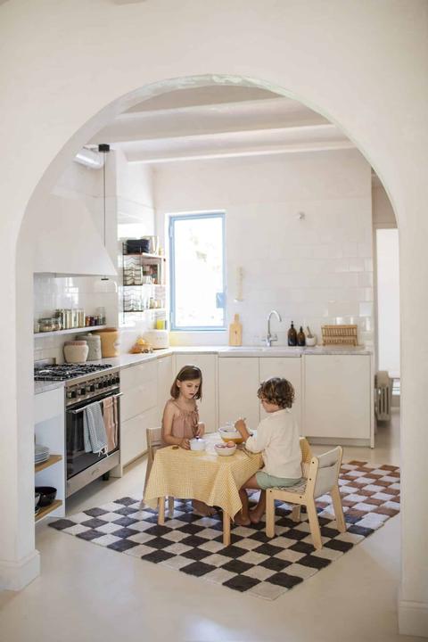 Produktbild Lorena Canals Rug Kitchen Tiles Dark grey (160 x 160 cm)