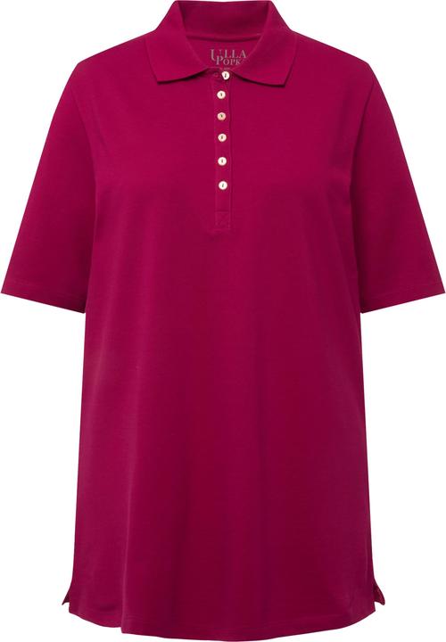 Immagine prodotto Ulla Popken Maglia polo in piqué con abbottonatura con nastro di velluto e mezze maniche (68)