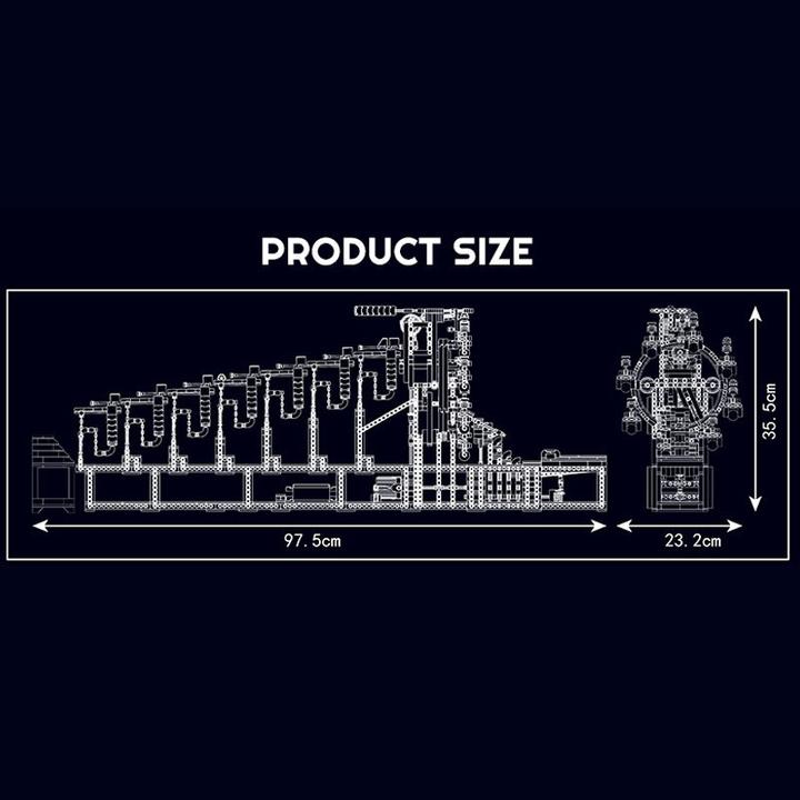 Actual product image Mould King Rainbow Tensegrity (marble run)