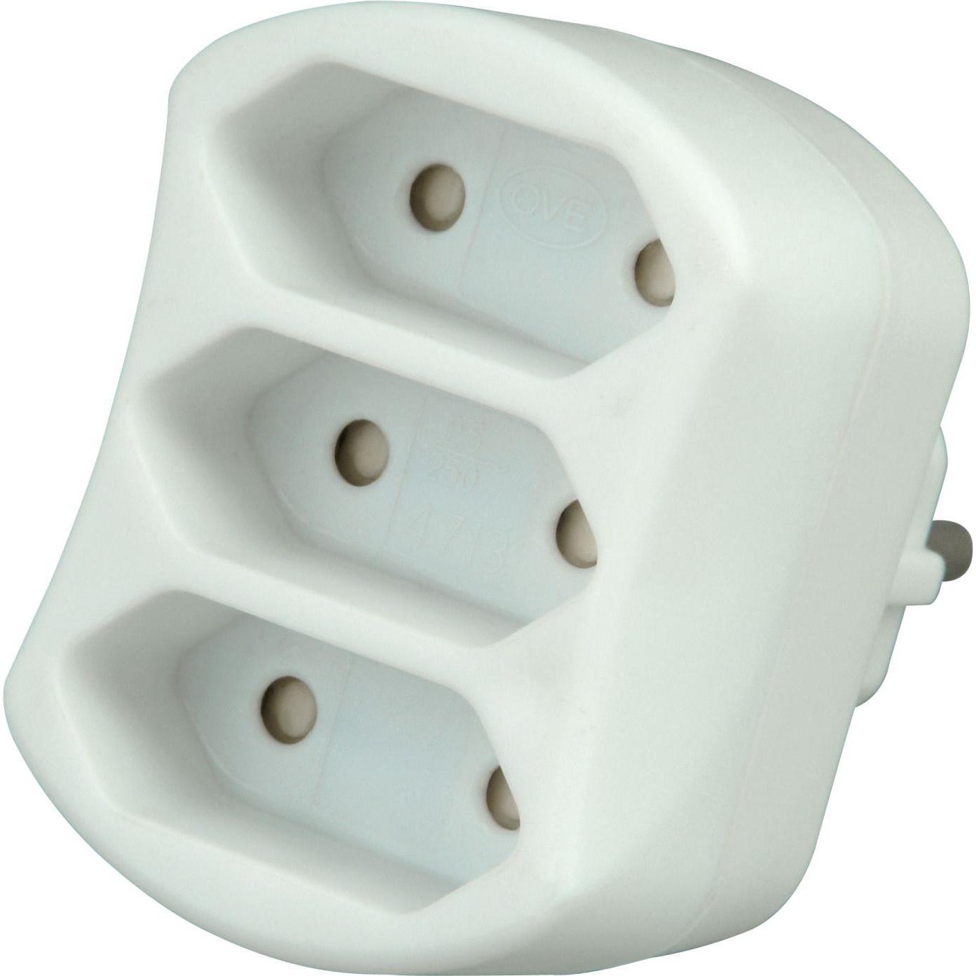 Avaya, Reiseadapter, Euro-Threeway Ad White.