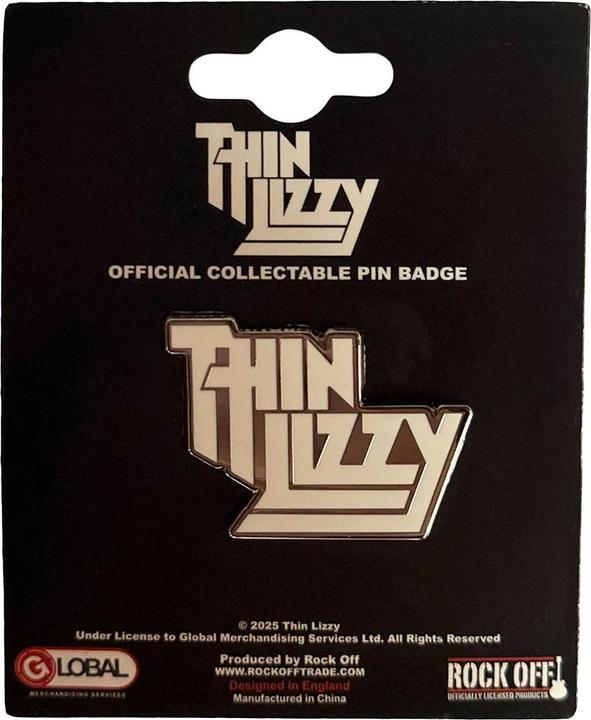 Actual product image Thin Lizzy Pin Logo Badge