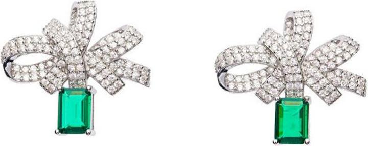 Oliver Weber Collection Oliver Weber - Dazzling silver earrings Fantasia 62271 (Silber)