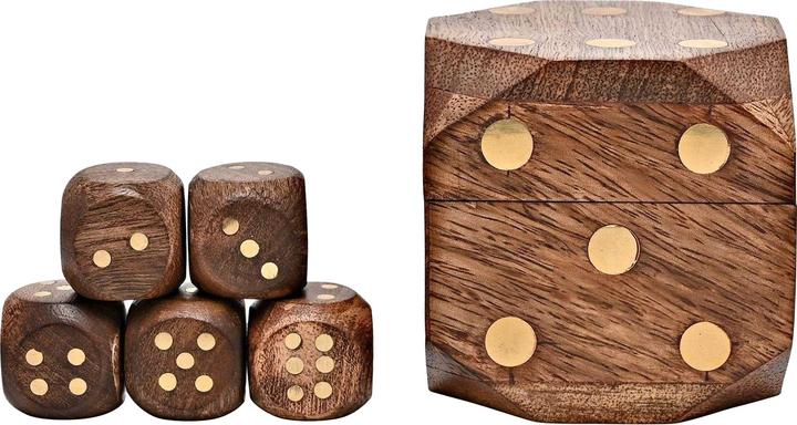 Actual product image Harvey Makin Dice Wooden Box (5x)