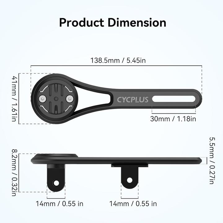 Actual product image Cycplus Z3 Bike Computer Holder