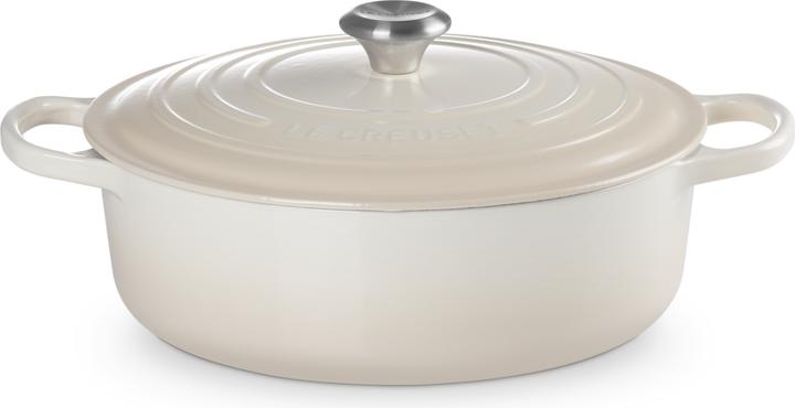 Le Creuset Gourmet-Bräter SIGNATURE Meringue (30 cm, Cocotte + faitout, Fonte)