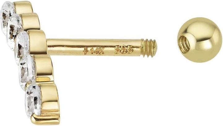 Immagine prodotto Bijouteria Gioielli per l'orecchio d'oro (Oro 14K, Zirconia premium)