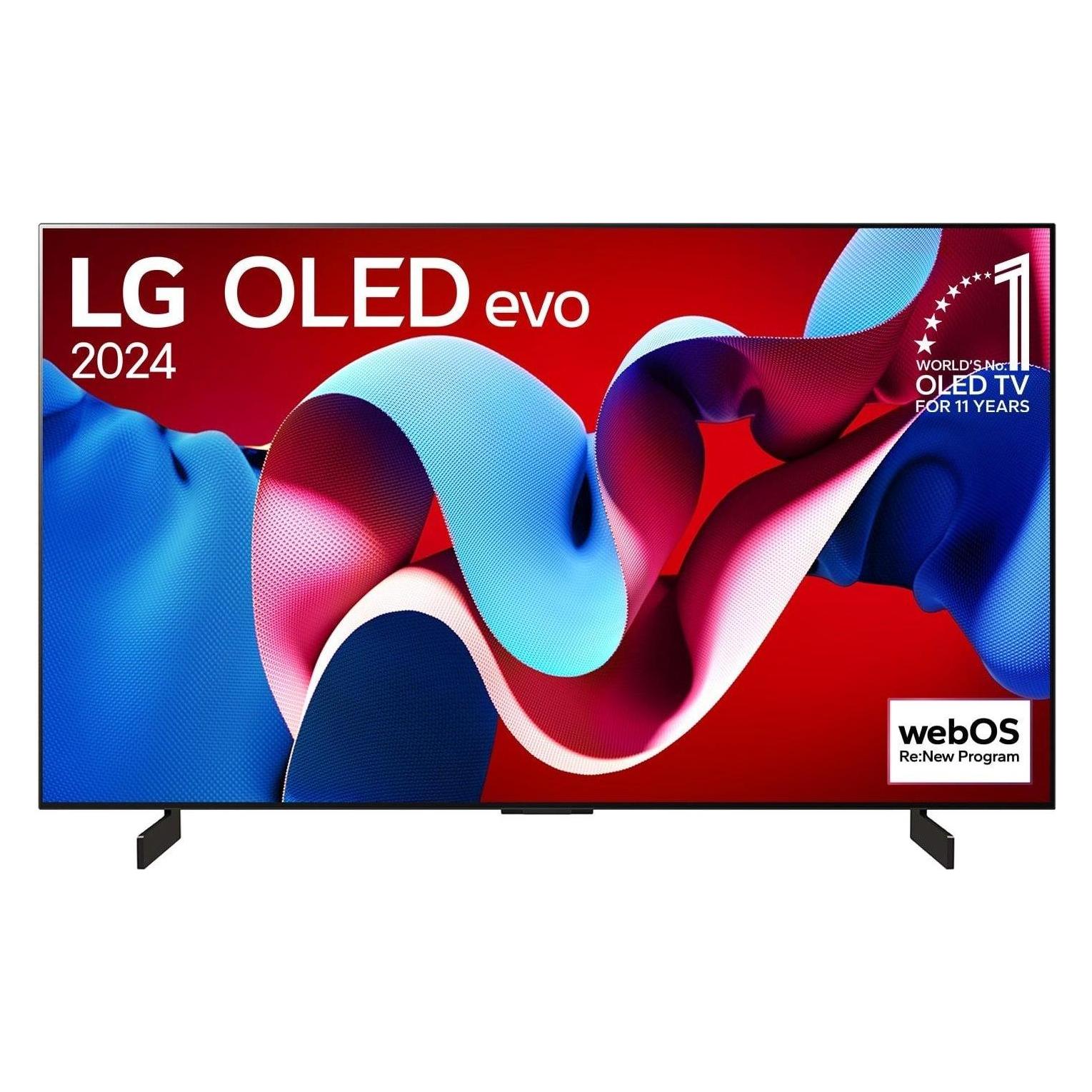 LG OLED42C41LA (42", C4, OLED, 4K, 2024, EU), TV, Schwarz