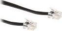 Produktbild ACT Modular telephone cable RJ-12/RJ-12 2m Schwarz Telefonkabel