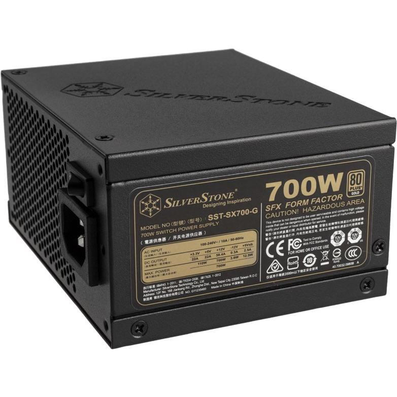Silverstone SST-SX700-G v1.1 SFX Alimentatore 80 PLUS Gold, modulare - 700 Watt (700 W), Alimentatore PC, Nero