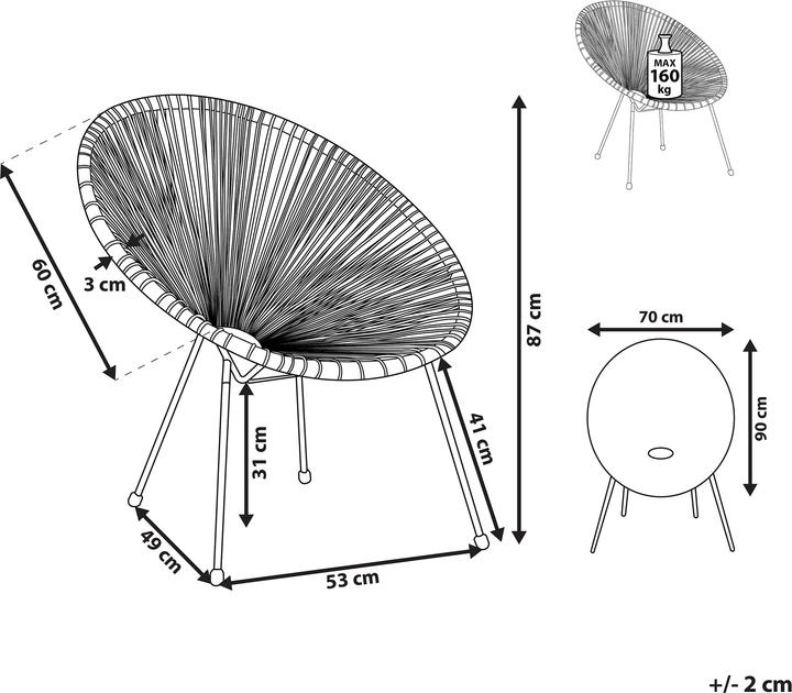Produktbild Beliani Acapulco