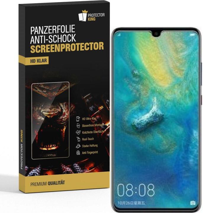 Actual product image Protectorking 4x Panzerfolie Anti-Shock HD Klar (4 Piece, Mate 20 X)