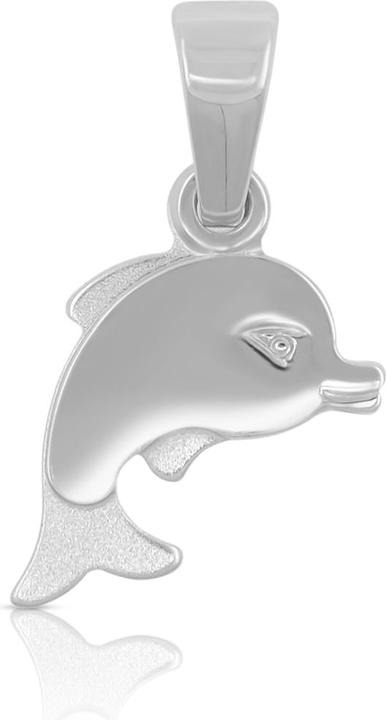 Produktbild Muau Pendant Dolphin white gold 750, 17x10mm (750/18K Weissgold)