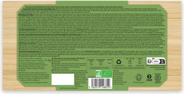 Valori nutrizionali e ingredienti Pukka Scatola di bambù (54 g)