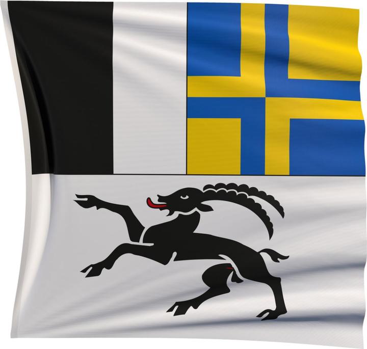 Keller Fahnen Kantonsfahne klassisch Graubünden Superflag® 120x120 cm