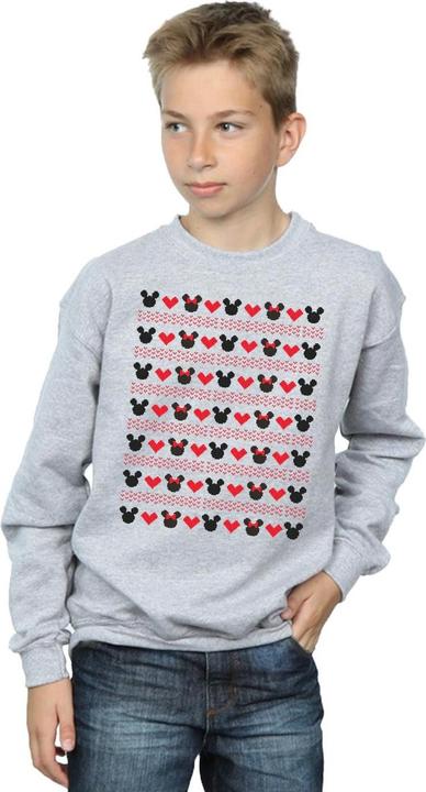 Produktbild Disney Mickey And Minnie Christmas Hearts Sweatshirt Jungen (152, 158)