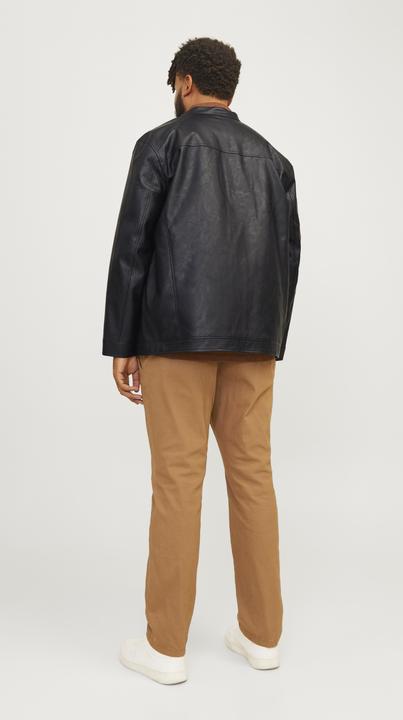 Produktbild Jack & Jones Plus Size Lederjacke Lederjacke (4XL)