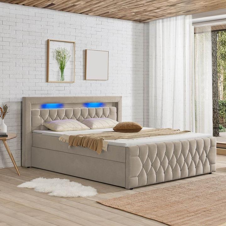 Immagine prodotto Juskys Letto a molle Leona (140 x 200 cm)