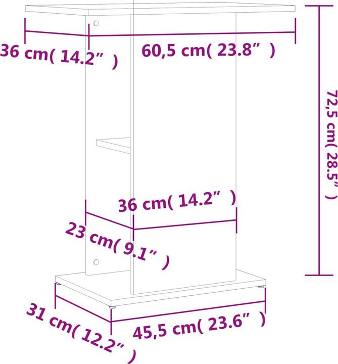 Image du produit vidaXL Aquariumständer