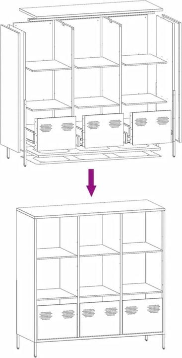 Image du produit vidaXL Highboard (101.50 x 39 x 103.50 cm)
