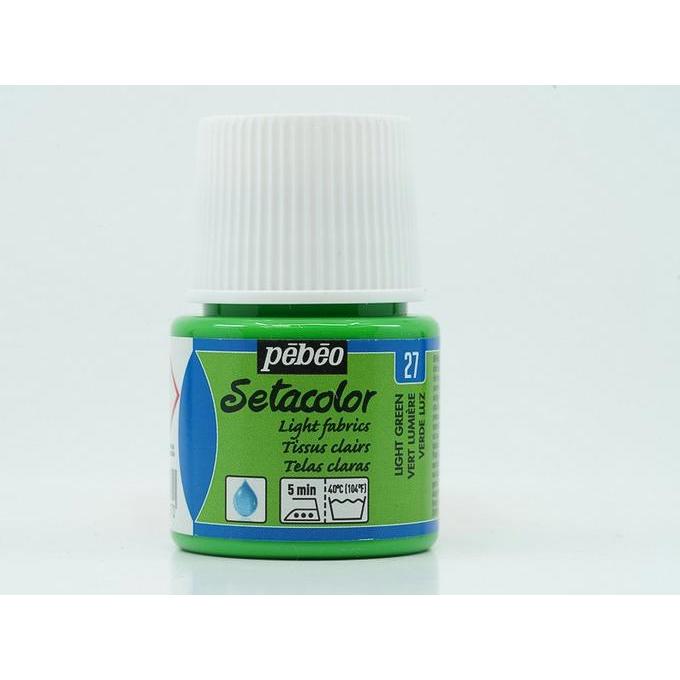 Thumbnail - Pebeo, Künstlerfarbe + Bastelfarbe, Setacolor helle Stoffe (Hellgrün, 45 ml)