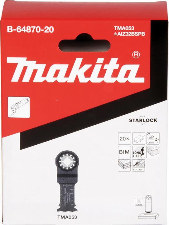 Image du produit Makita Lame de scie plongeante 32mm TMA053 20pcs