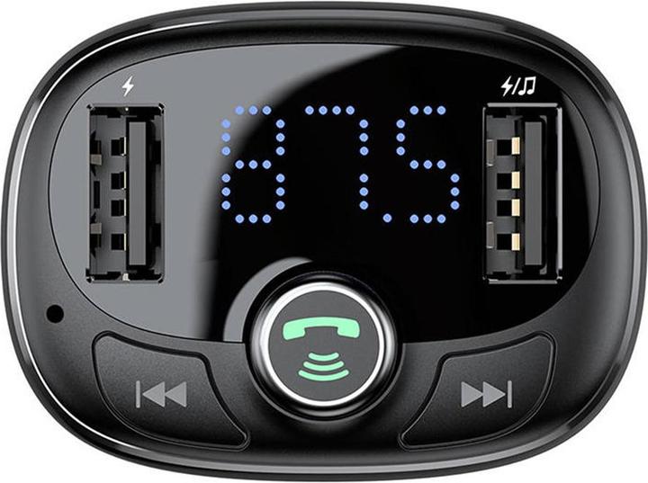Actual product image Baseus Transmitter FM T-typed S-09 Bluetooth (black)