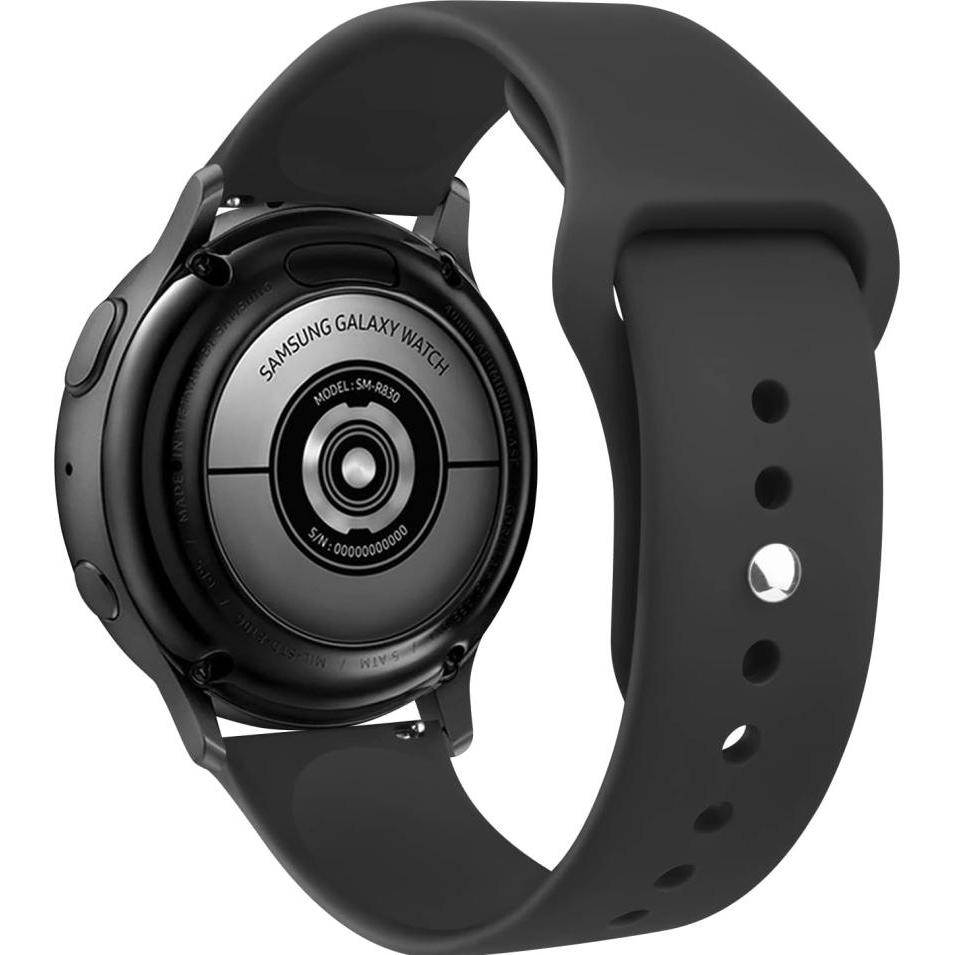 Thumbnail - Screenguard Samsung Galaxy Watch5 Silicone Strap Sportarmband (Silikon), Uhrenarmband, Schwarz