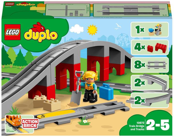 Actual product image LEGO Railway bridge and rails (10872)
