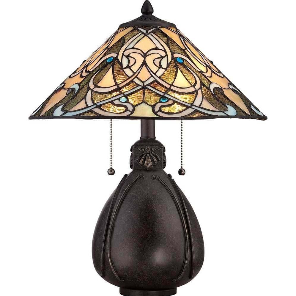 Quoizel, Tischlampe, India (E27)