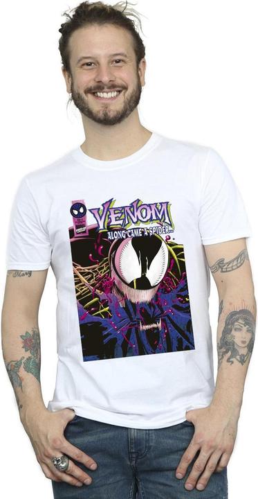 Actual product image Mens Spider-Man Venom Purple Head T-Shirt (M)