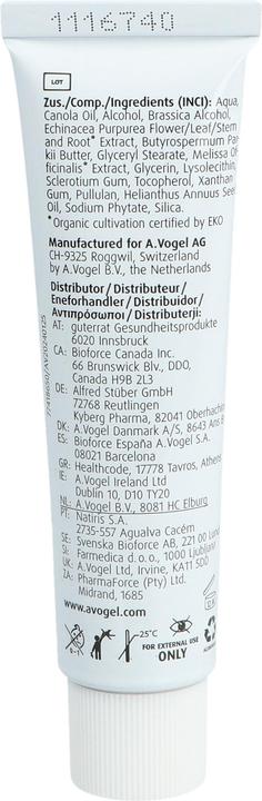 Valori nutrizionali e ingredienti Vogel Crema per la pelle all'echinacea Tb 30g (Crema corpo)