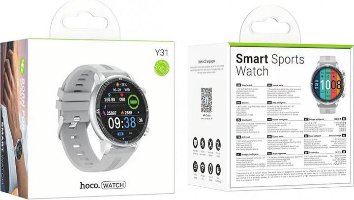 Produktbild Hoco Other Computer Accessory Smartwatch 1,46" TFT IP67 with call function Y31 silver (46 mm)