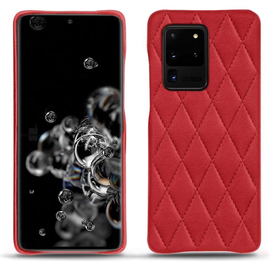 Noreve Lederschutzhülle (Samsung Galaxy S20 Ultra 5G), Smartphone Hülle, Rot