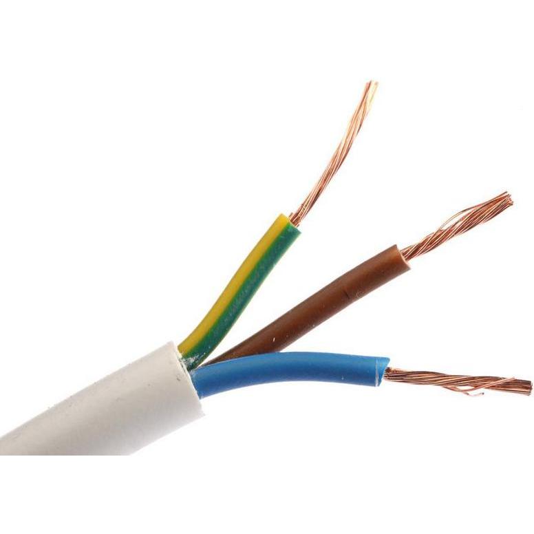Rs Pro H05VV-F 3183Y 3 Core 2.5mm White Cable (100 m), Stromkabel