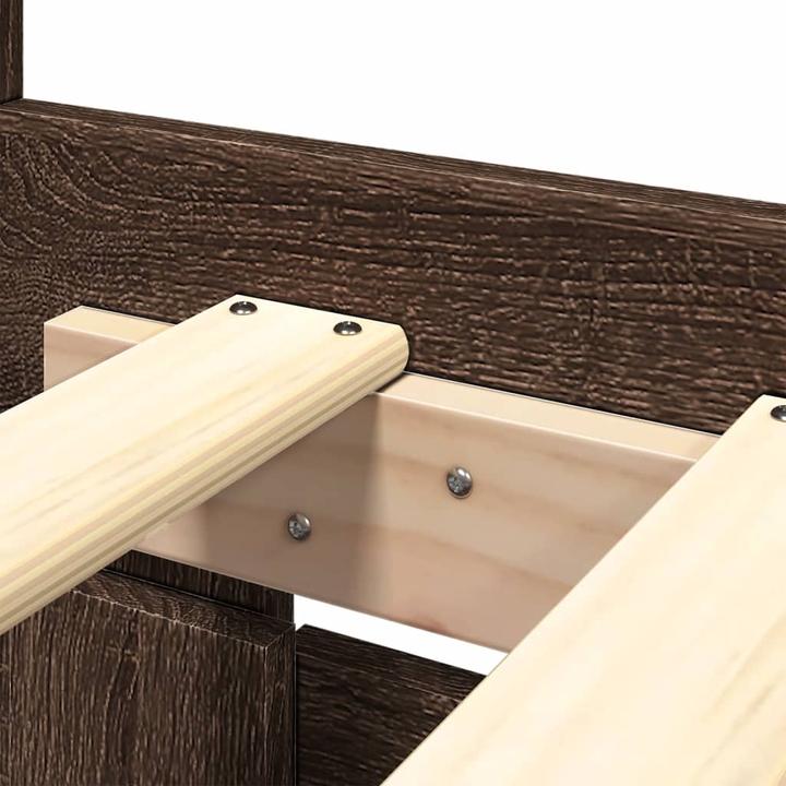 Actual product image VidaXL Bed frame with headboard (160 x 200 cm)