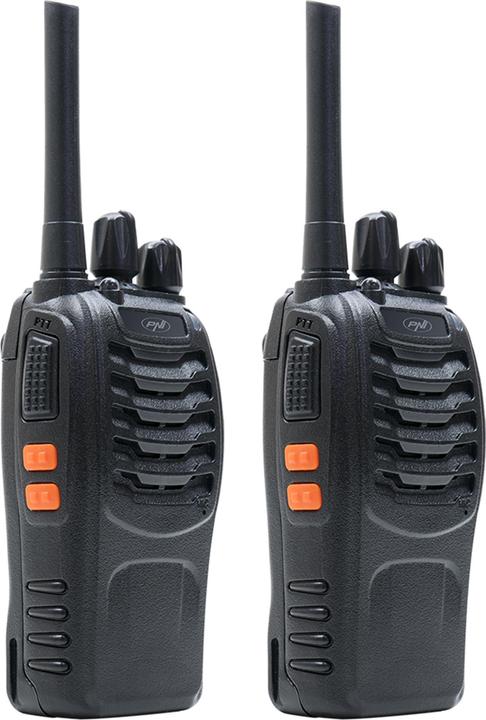 Produktbild PNI Tragbares Radio PMR R40 PRO, Set mit 2 Stück, 0,5 W, 16 programmierbaren Kanälen, 16 PMR- und 50 (10 km)
