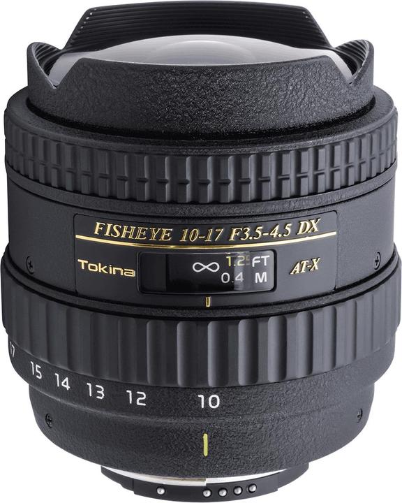 Image du produit Tokina AT-X 107 DX Fish-Eye, 10-17mm, f/3.5 - 4.5, Canon (Canon EF-S, APS-C / DX)