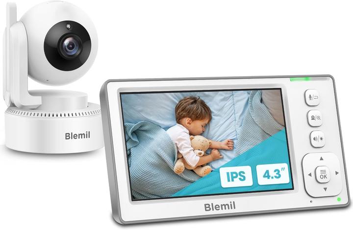 Immagine prodotto Blemil Video-Babyphone mit 29h Akku und Nachtsicht (Video e audio)