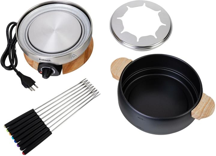Image du produit Furber Set à fondue Chalet 11 pièces (Fondue au chocolat, Fondue chinoise, Fondue au fromage)