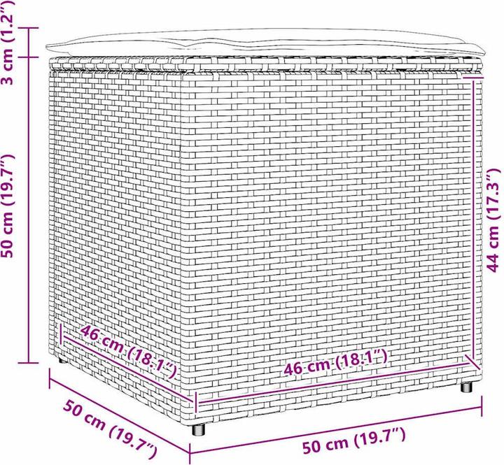 Actual product image vidaXL Storage box